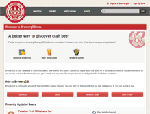 Tablet Screenshot of brewerydb.com